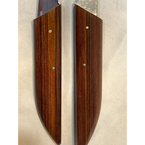 2PC ShurEdge Knife Slicer Carver Robeson Gourmet Cutlery Wooden Case Carving Set - Picture 8 of 10